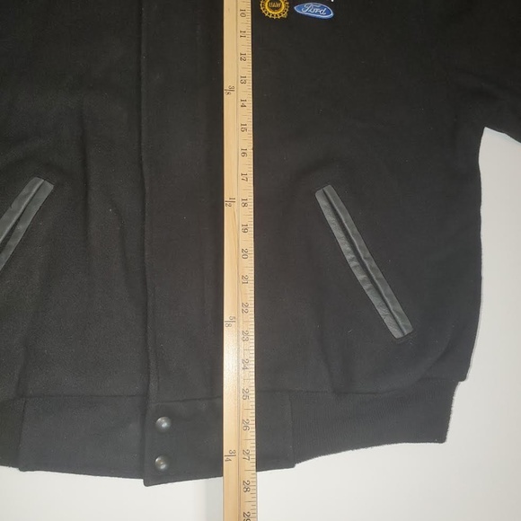 Vintage Ford UAW; Milan Plant, L; Wool Blend; Leather; Varsity Letterman Jacket - Picture 13 of 13